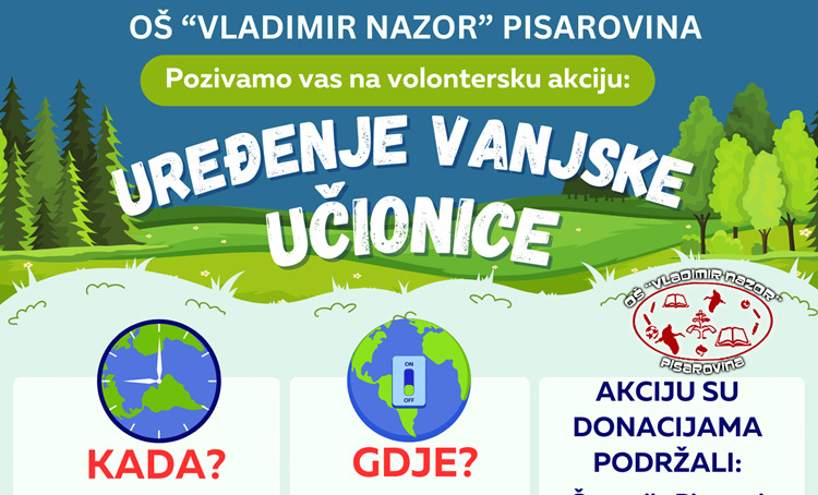 Uređenje vanjske učionice – poziv roditeljima