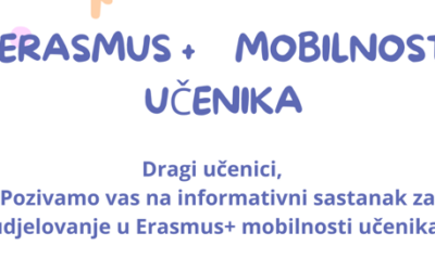 Obavijest za učenike
