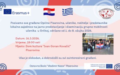 Poziv stanovnicima Općine Pisarovina